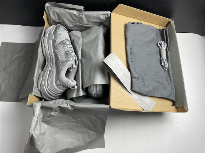 balen triple s sneaker silver 536737 w2fs2 8100