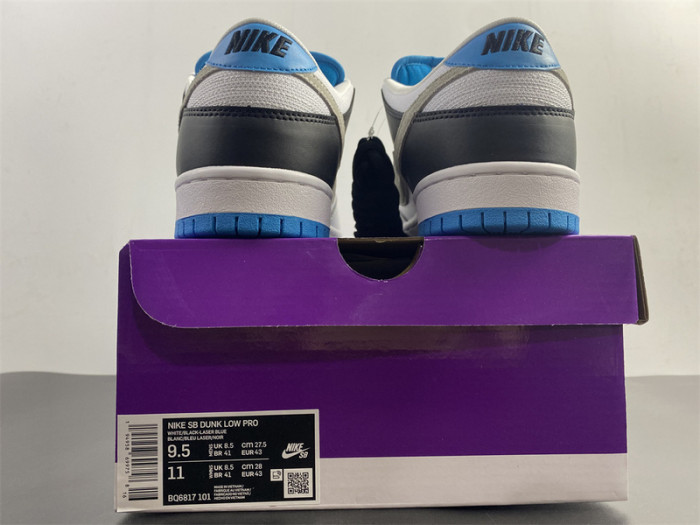 nike sb dunk low “laser blue” bq6817-101