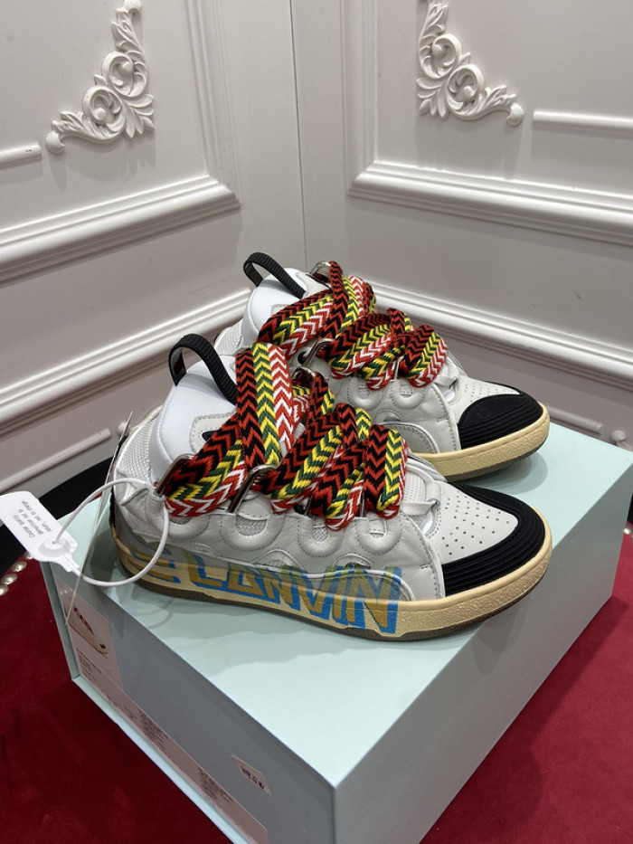 lanv1n leather curb sneakers