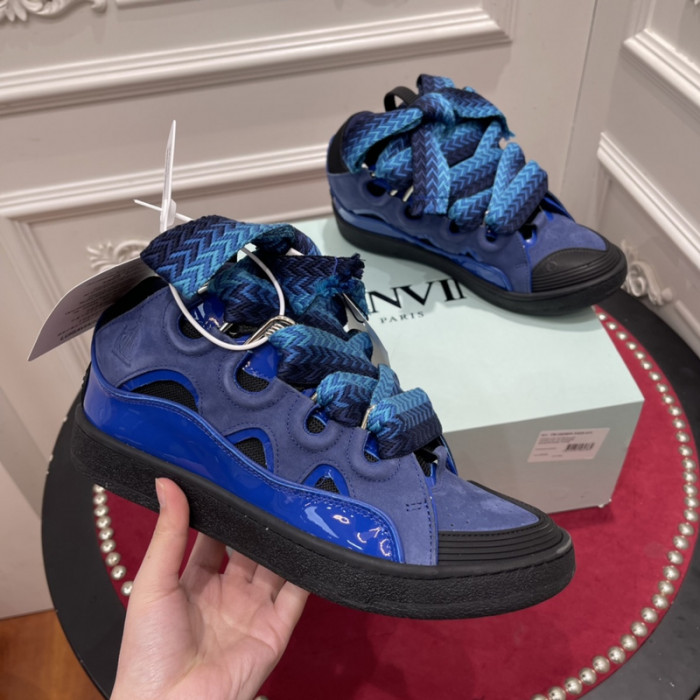lanv1n leather curb sneakers
