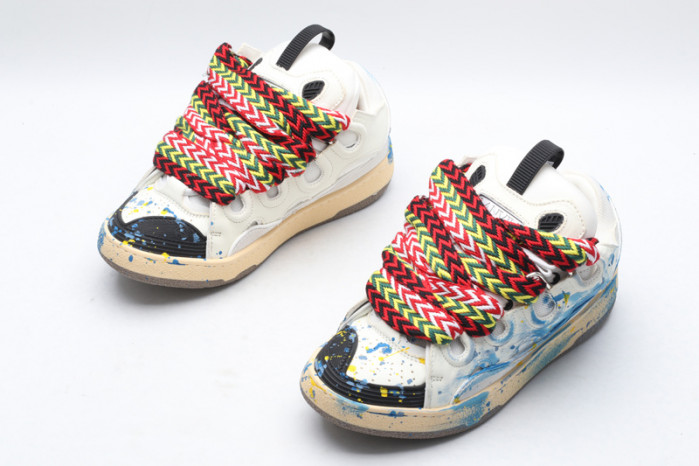 lanv1n leather curb sneakers