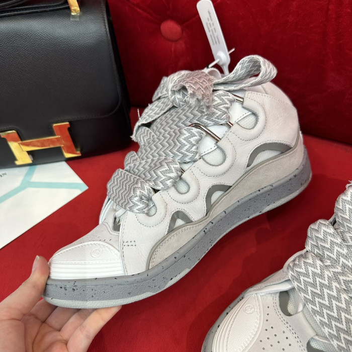 lanv1n leather curb sneakers