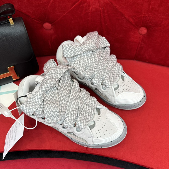 lanv1n leather curb sneakers