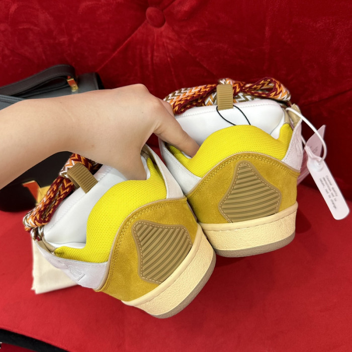 lanv1n leather curb sneakers