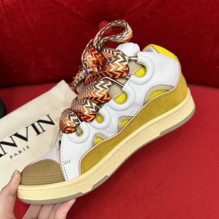 lanv1n leather curb sneakers