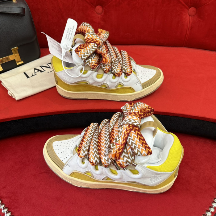 lanv1n leather curb sneakers
