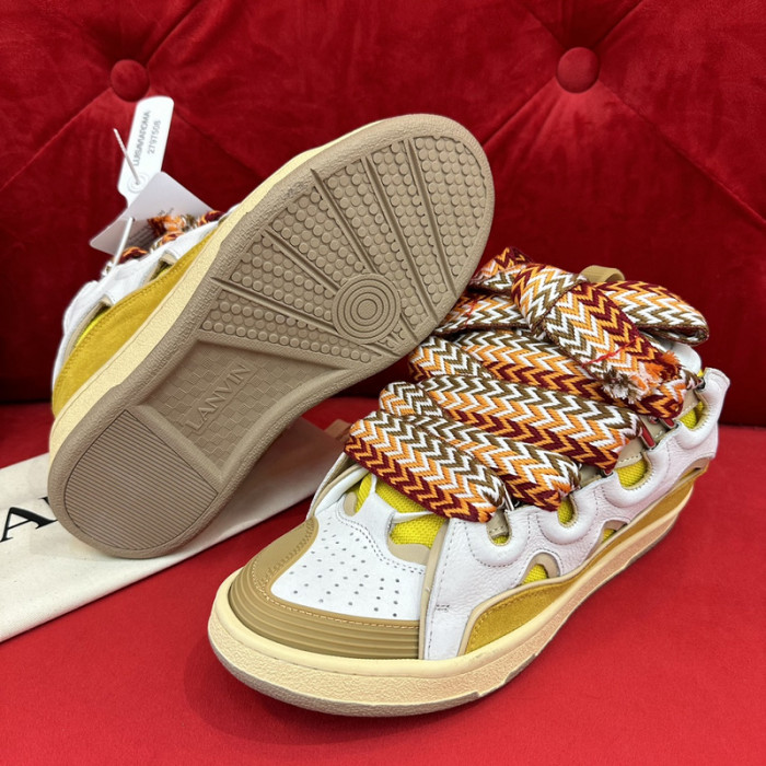 lanv1n leather curb sneakers