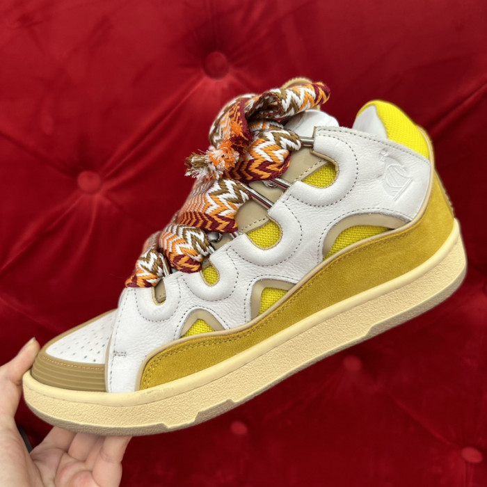 lanv1n leather curb sneakers