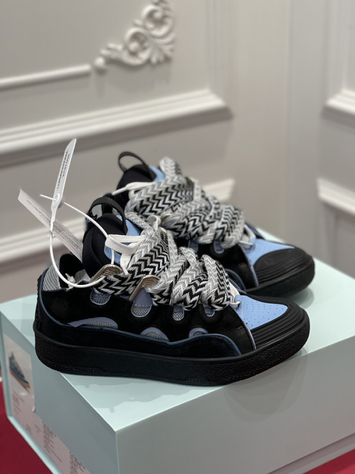 lanv1n leather curb sneakers
