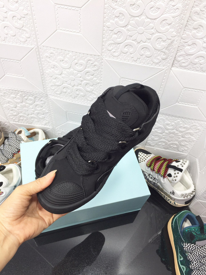 lanv1n leather curb sneakers