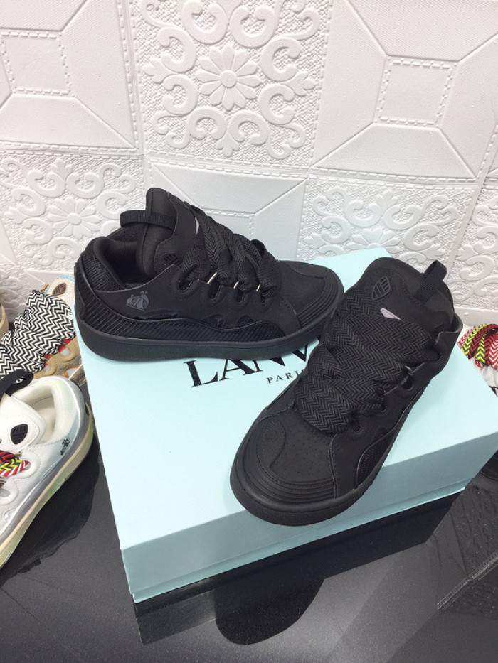 lanv1n leather curb sneakers