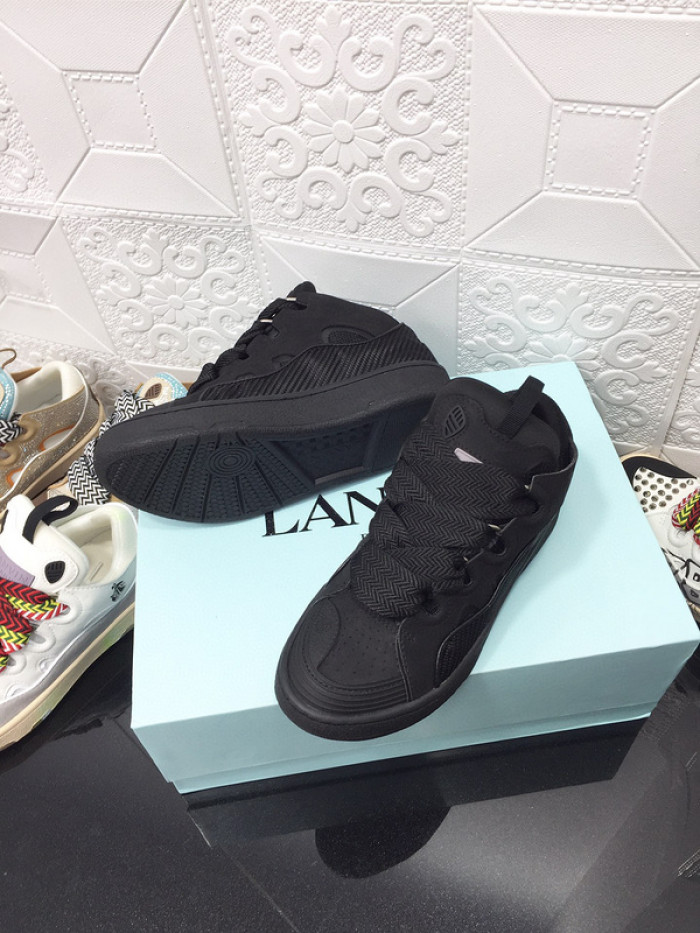 lanv1n leather curb sneakers