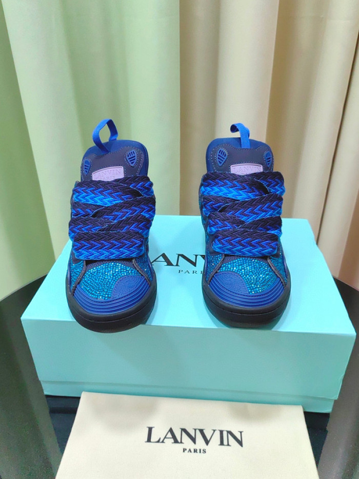 lanv1n leather curb sneakers