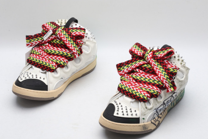 lanv1n leather curb sneakers