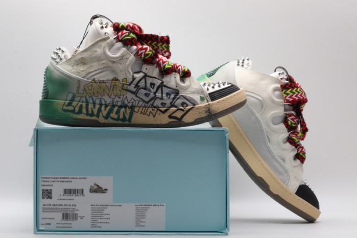 lanv1n leather curb sneakers