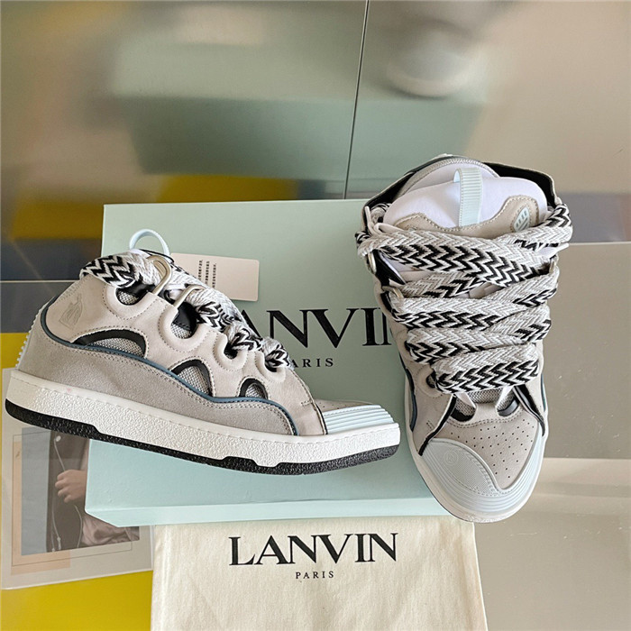 lanv1n leather curb sneakers