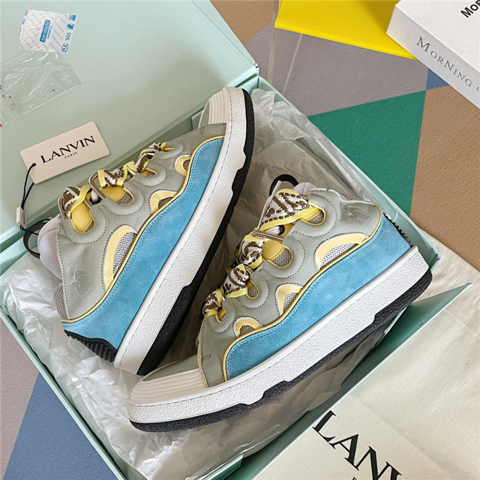 lanv1n leather curb sneakers