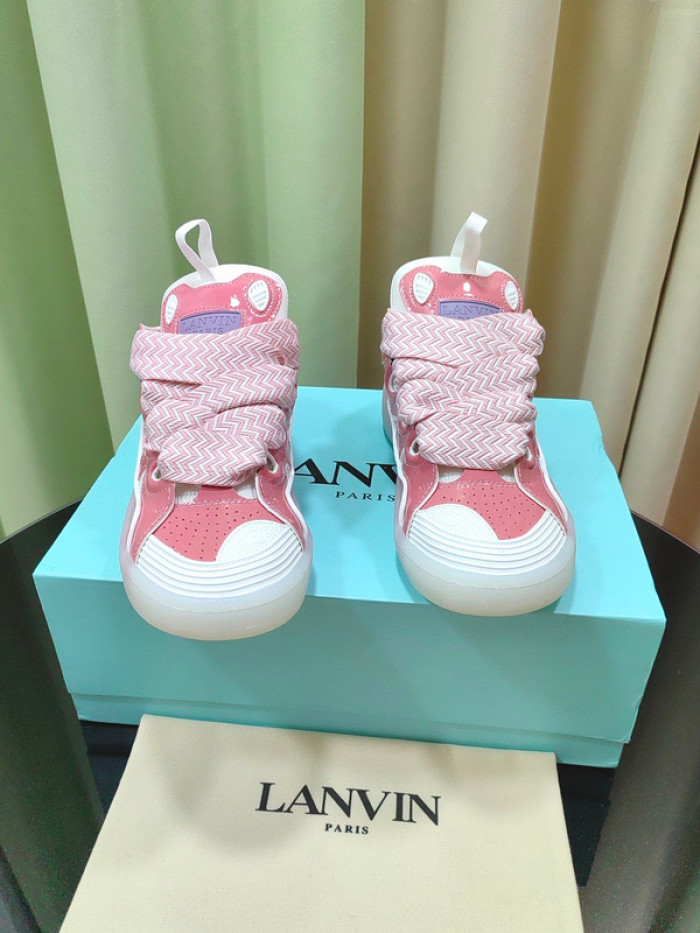 lanv1n leather curb sneakers