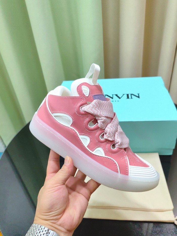 lanv1n leather curb sneakers