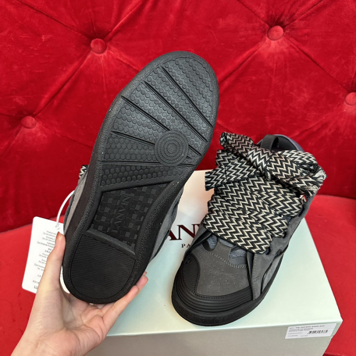 lanv1n leather curb sneakers