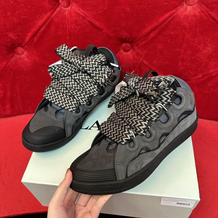 lanv1n leather curb sneakers