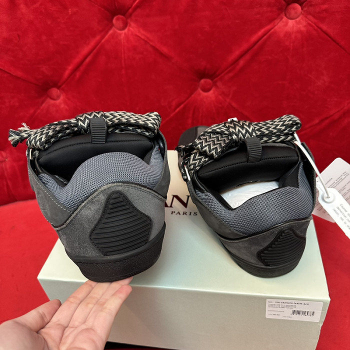 lanv1n leather curb sneakers