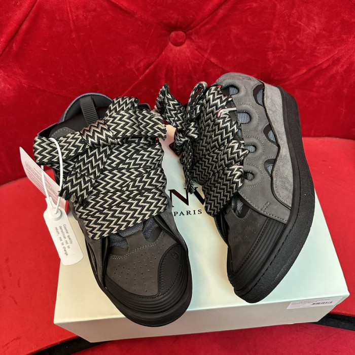 lanv1n leather curb sneakers