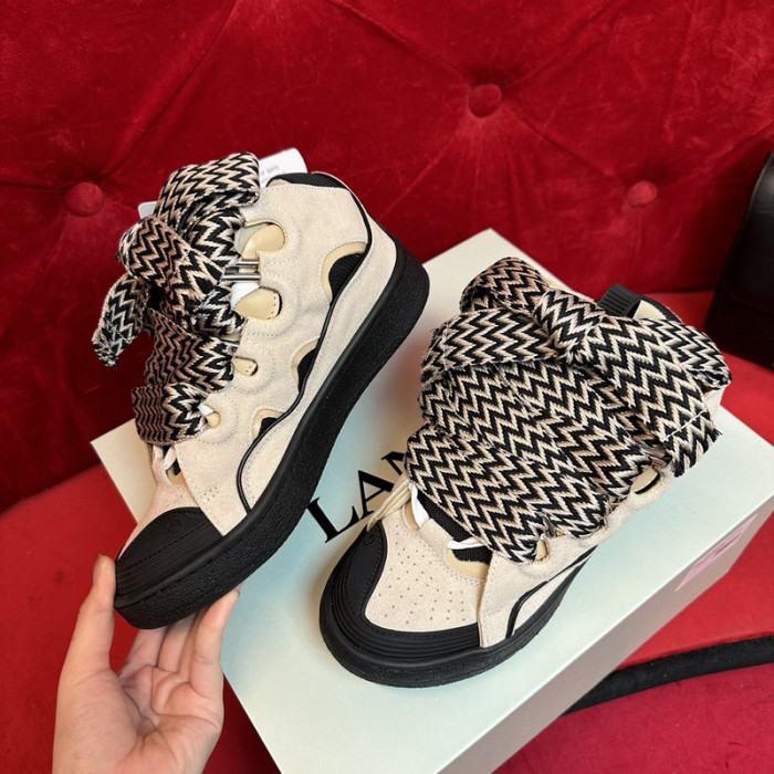 lanv1n leather curb sneakers