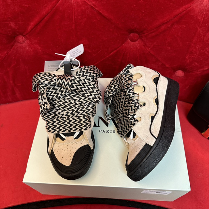lanv1n leather curb sneakers