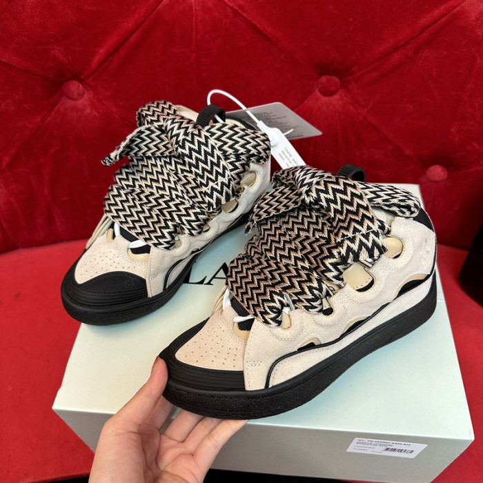 lanv1n leather curb sneakers