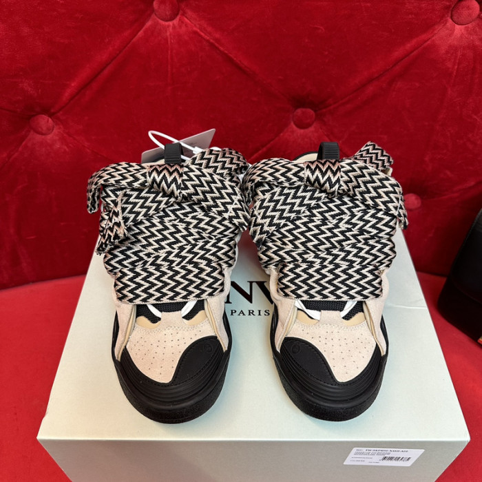 lanv1n leather curb sneakers