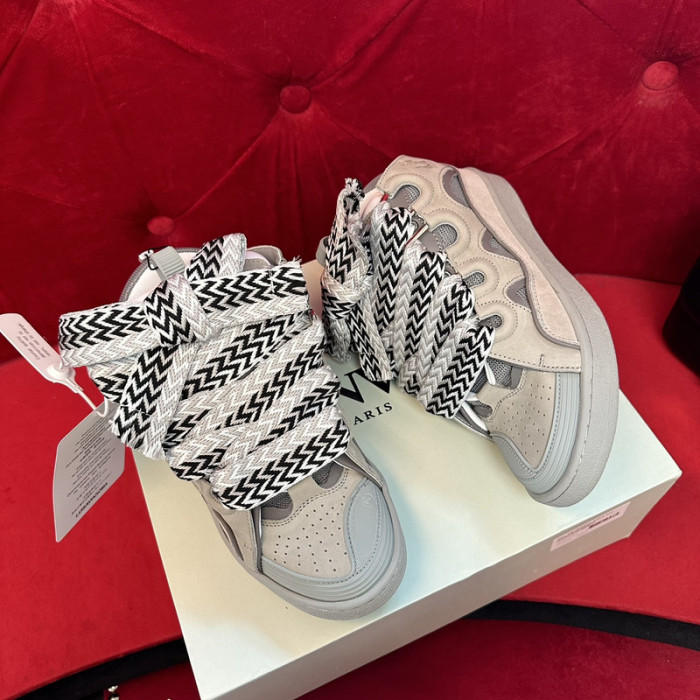 lanv1n leather curb sneakers