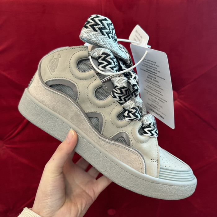 lanv1n leather curb sneakers